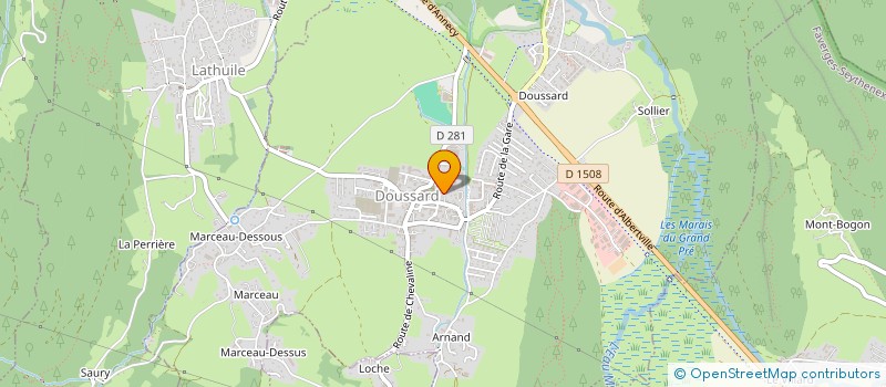 localisation de l'entreprise MADAME PATHITTA KHONGPRASOET  DOUSSARD