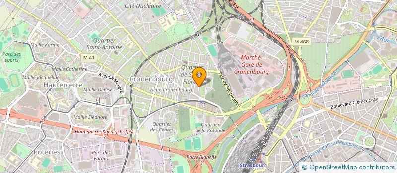 localisation de l'entreprise MADAME PATIENCE OHUE à STRASBOURG