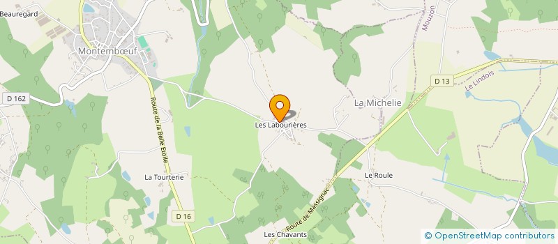 localisation de l'entreprise MADAME PATRICA WILLIAMS à MONTEMBOEUF