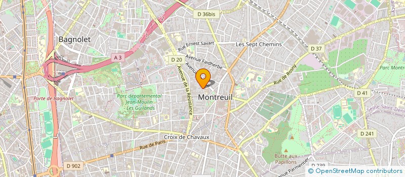 localisation de l'entreprise MADAME PATRICE NORMAND à MONTREUIL