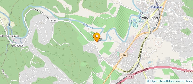 localisation de l'entreprise MADAME PATRICIA ADOLPHE  VIDAUBAN