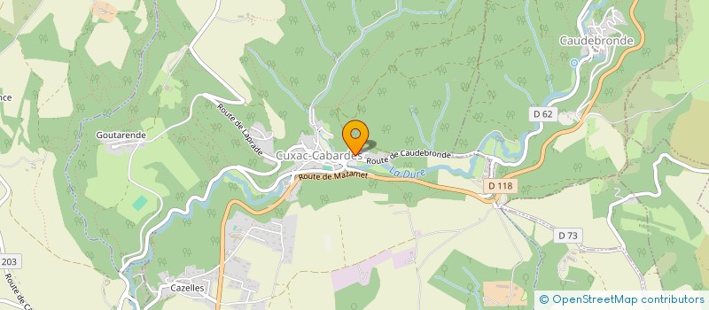 localisation de l'entreprise MADAME PATRICIA ADRIANA KORTLANDT GRANDIN  CUXAC-CABARDES