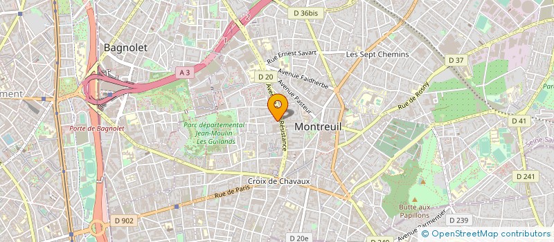 localisation de l'entreprise MADAME PATRICIA ALTHAPARRO  MONTREUIL