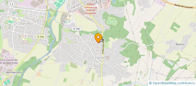 localisation de l'entreprise MADAME PATRICIA AMAND  TIGNIEU-JAMEYZIEU