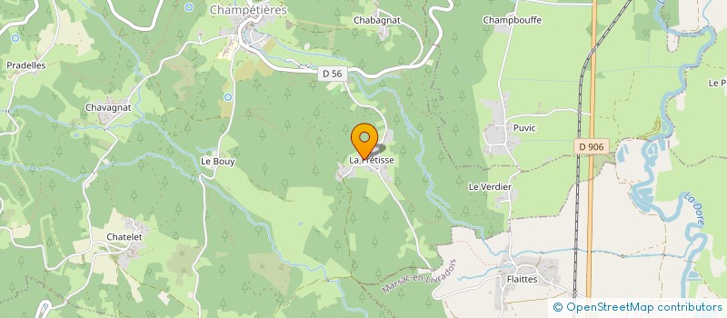 localisation de l'entreprise MADAME PATRICIA ANDRIEUX  CHAMPETIERES