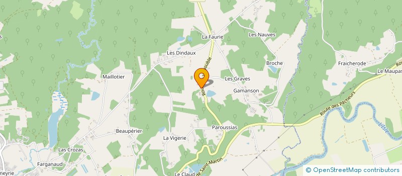 localisation de l'entreprise MADAME PATRICIA ARJAURE à SAINT-LAURENT-DES-HOMMES