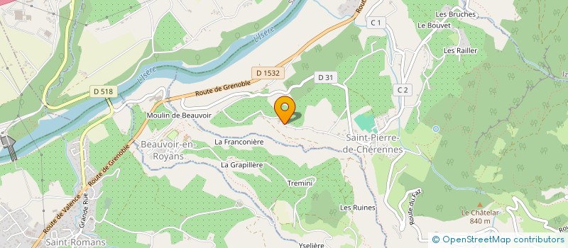localisation de l'entreprise MADAME PATRICIA ARSAC à SAINT-PIERRE-DE-CHERENNES