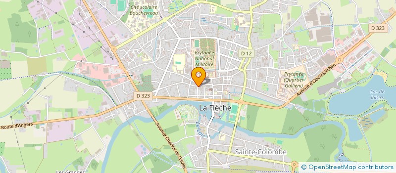 localisation de l'entreprise MADAME PATRICIA AUBRY à LA FLECHE