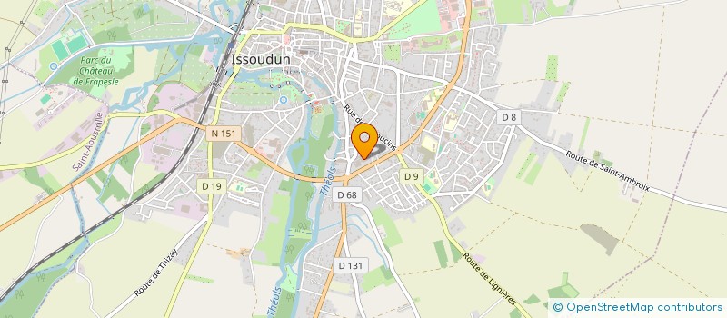 localisation de l'entreprise MADAME PATRICIA AUDEBERT à ISSOUDUN