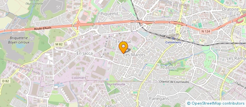 localisation de l'entreprise MADAME PATRICIA AUFIERO à COLOMIERS