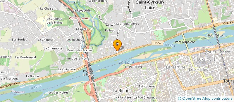 localisation de l'entreprise MADAME PATRICIA AUNEAU  SAINT-CYR-SUR-LOIRE