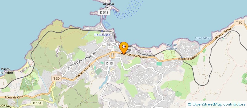 localisation de l'entreprise MADAME PATRICIA AUZIAS à L'ILE-ROUSSE