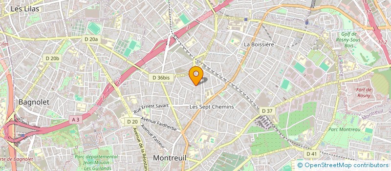 localisation de l'entreprise MADAME PATRICIA BADOWER à MONTREUIL