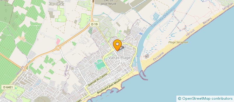 localisation de l'entreprise MADAME PATRICIA BALLESTER  VALRAS-PLAGE