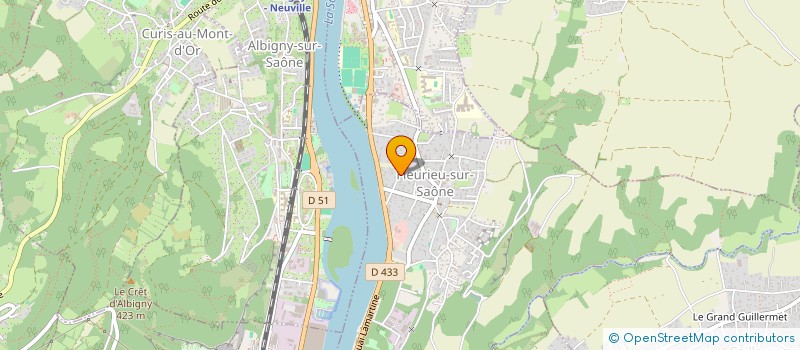 localisation de l'entreprise MADAME PATRICIA BANEL  FLEURIEU-SUR-SAONE