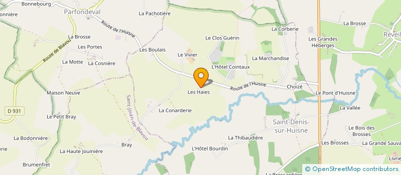 localisation de l'entreprise MADAME PATRICIA BANSARD à SAINT-DENIS-SUR-HUISNE