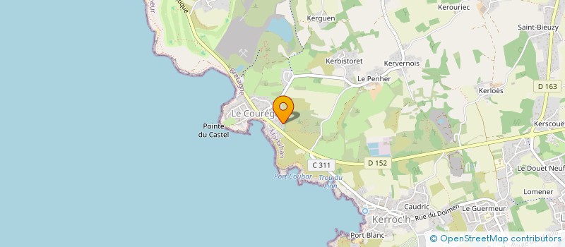 localisation de l'entreprise MADAME PATRICIA BARGAIN  QUIMPERLE