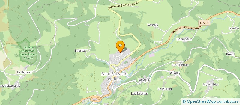 localisation de l'entreprise MADAME PATRICIA BARJON  SAINT-SAUVEUR-EN-RUE