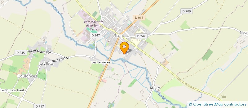 localisation de l'entreprise MADAME PATRICIA BARRE à TRUN