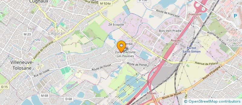 localisation de l'entreprise MADAME PATRICIA BARREAU à VILLENEUVE-TOLOSANE
