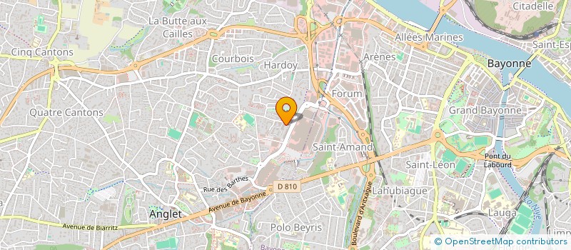 localisation de l'entreprise MADAME PATRICIA BASSET  ANGLET