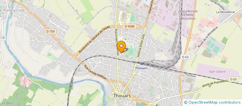 localisation de l'entreprise MADAME PATRICIA BASTIAN  THOUARS