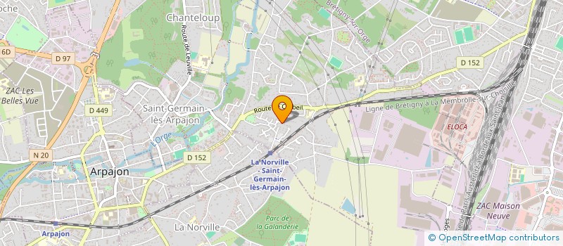localisation de l'entreprise MADAME PATRICIA BATAILLE à SAINT-GERMAIN-LES-ARPAJON