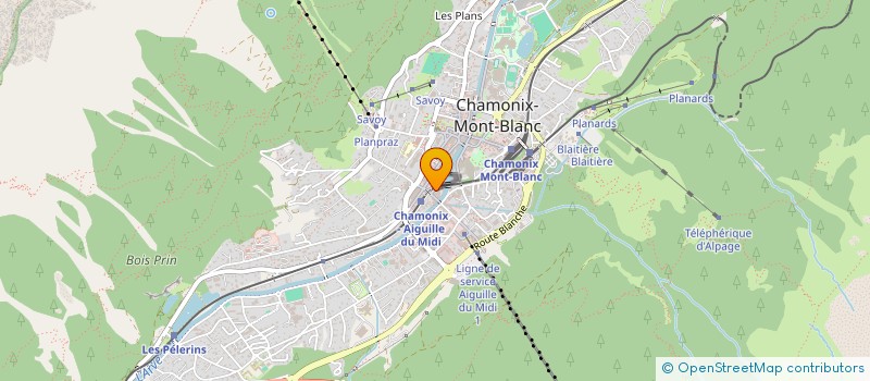 localisation de l'entreprise MADAME PATRICIA BAUD  CHAMONIX-MONT-BLANC