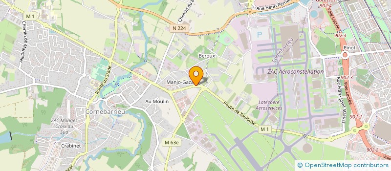 localisation de l'entreprise MADAME PATRICIA BAYLET  MONDONVILLE