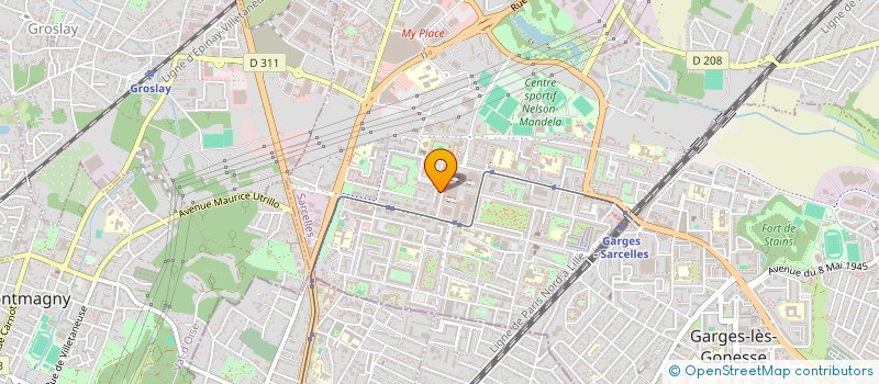 localisation de l'entreprise MADAME PATRICIA BCHIRI  SARCELLES