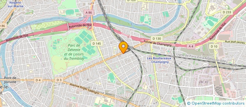 localisation de l'entreprise MADAME PATRICIA BEAUDOIN à CHAMPIGNY-SUR-MARNE