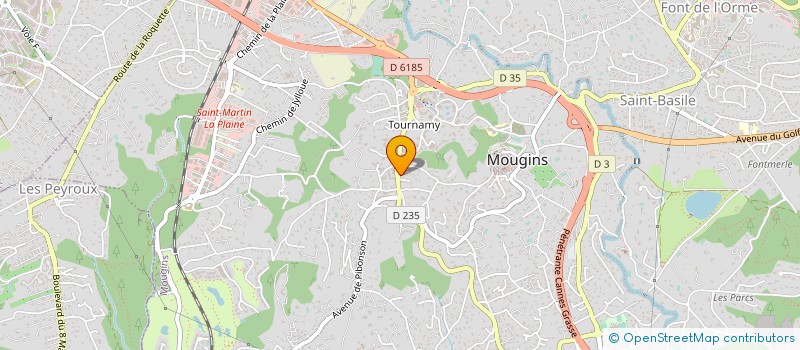 localisation de l'entreprise MADAME PATRICIA BEAURAIN à MOUGINS