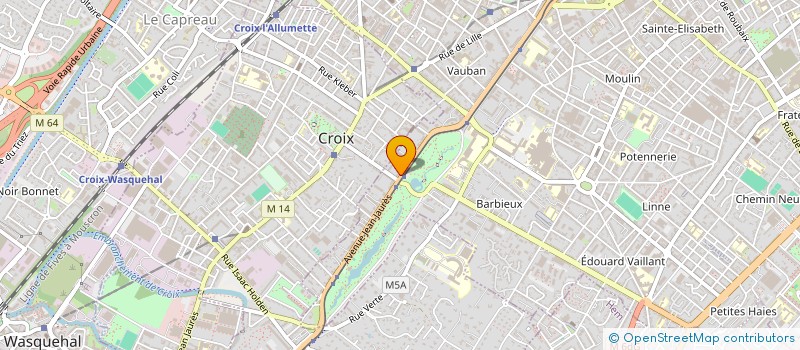 localisation de l'entreprise MADAME PATRICIA BECUWE  ROUBAIX