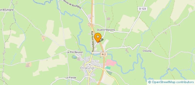 localisation de l'entreprise MADAME PATRICIA BEGUIN  ETRUNGT