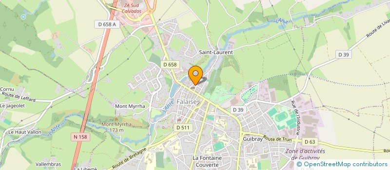 localisation de l'entreprise MADAME PATRICIA BELIN à FALAISE