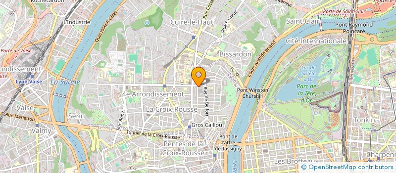 localisation de l'entreprise MADAME PATRICIA BELLON à LYON