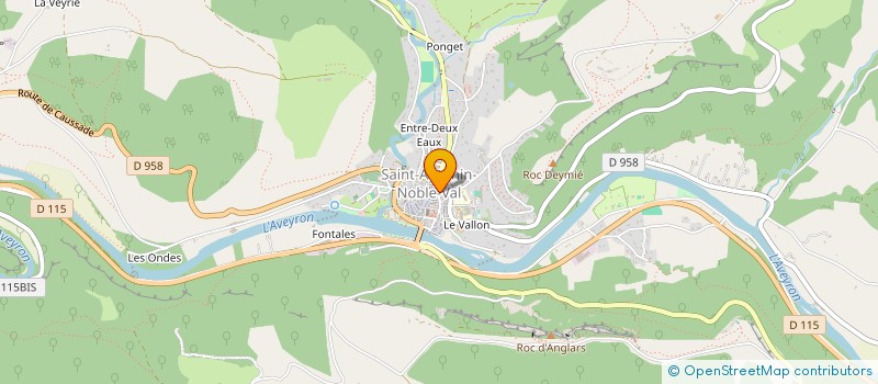 localisation de l'entreprise MADAME PATRICIA BENAPHTALI à SAINT-ANTONIN-NOBLE-VAL