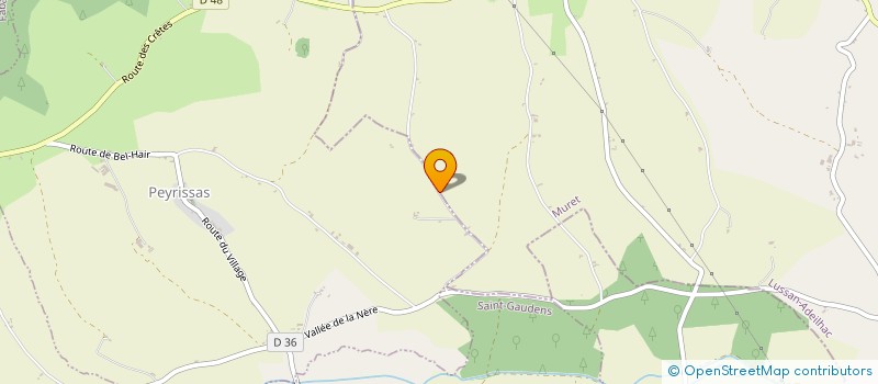 localisation de l'entreprise MADAME PATRICIA BENAZET  PEYRISSAS