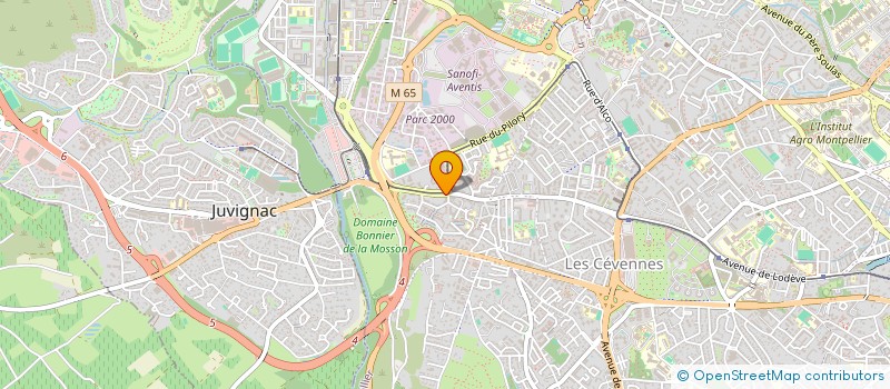 localisation de l'entreprise MADAME PATRICIA BENITEZ  MONTPELLIER