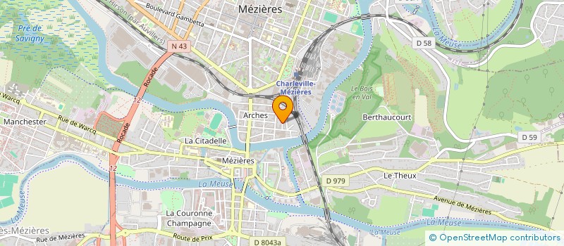 localisation de l'entreprise MADAME PATRICIA BERNARD  CHARLEVILLE-MEZIERES