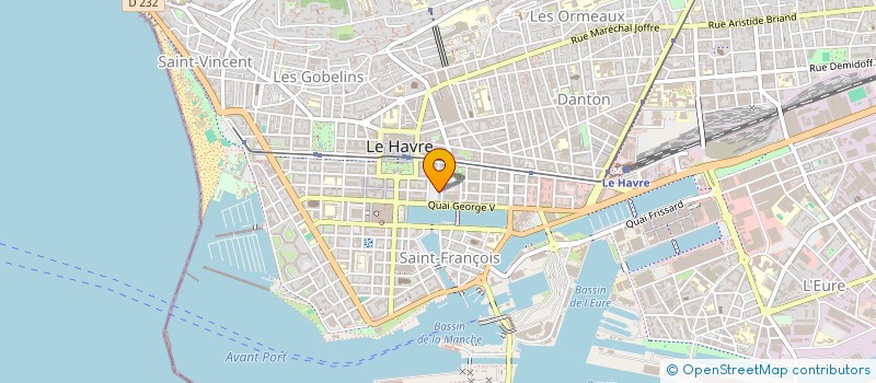 localisation de l'entreprise MADAME PATRICIA BERRANGER  LE HAVRE