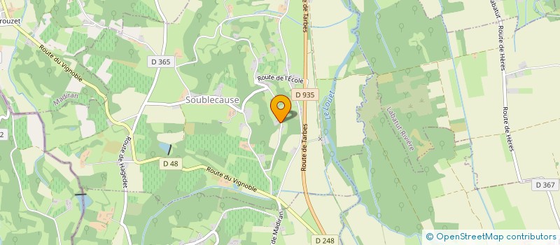 localisation de l'entreprise MADAME PATRICIA BERTRAND  SOUBLECAUSE