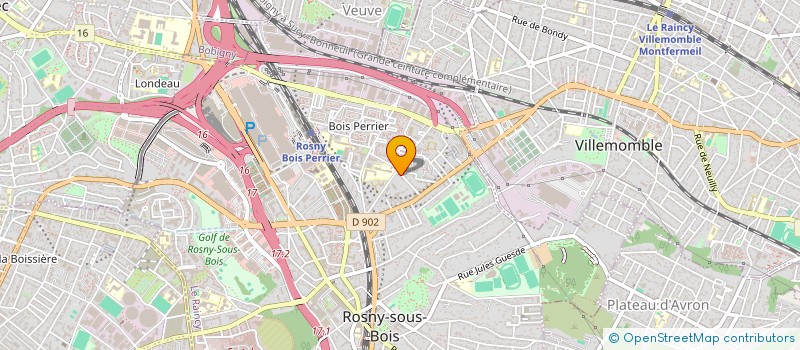 localisation de l'entreprise MADAME PATRICIA BESSON à ROSNY-SOUS-BOIS
