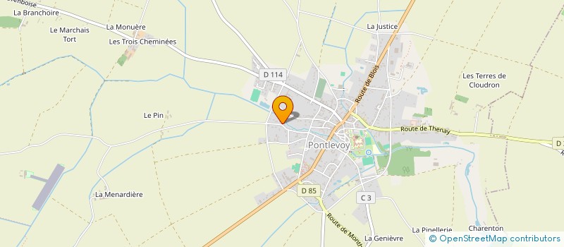 localisation de l'entreprise MADAME PATRICIA BIDAULT  PONTLEVOY