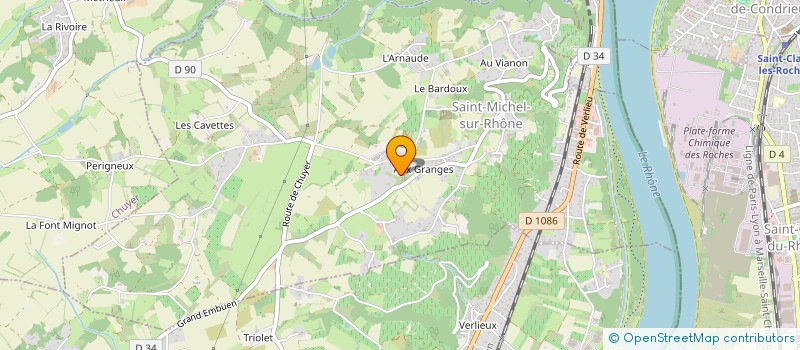 localisation de l'entreprise MADAME PATRICIA BILLARD à SAINT-MICHEL-SUR-RHONE