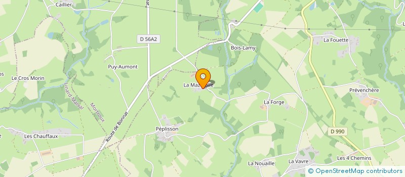 localisation de l'entreprise MADAME PATRICIA BILLEGAS  MOUTIER-MALCARD