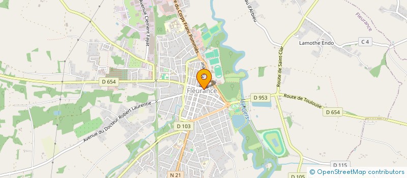 localisation de l'entreprise MADAME PATRICIA BISSAGNET  FLEURANCE