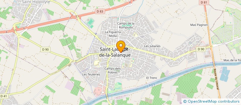 localisation de l'entreprise MADAME PATRICIA BLOT  SAINT-LAURENT-DE-LA-SALANQUE