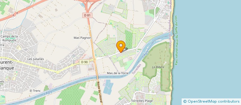 localisation de l'entreprise MADAME PATRICIA BOIDIN  LE BARCARES