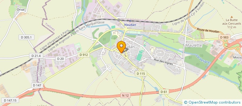 localisation de l'entreprise MADAME PATRICIA BOILEAU  HOUDAN